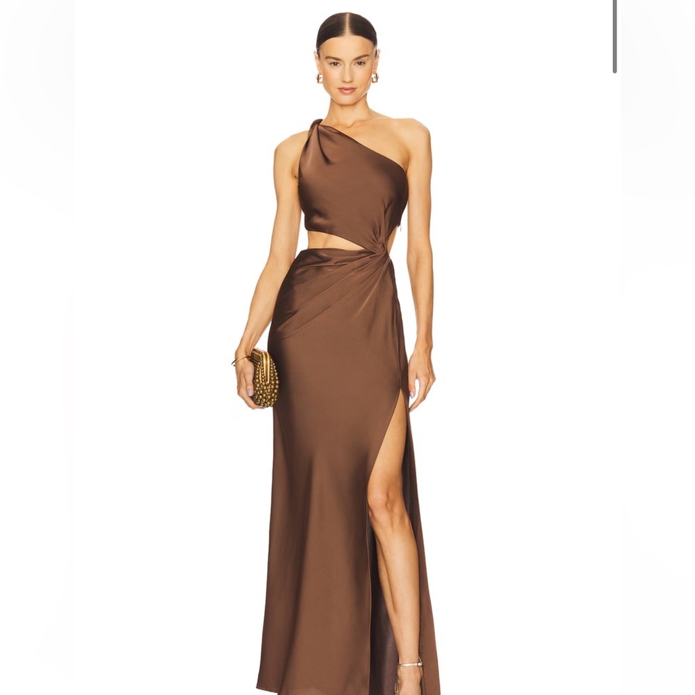 Misha Kristin Gown in Umber Brown Small